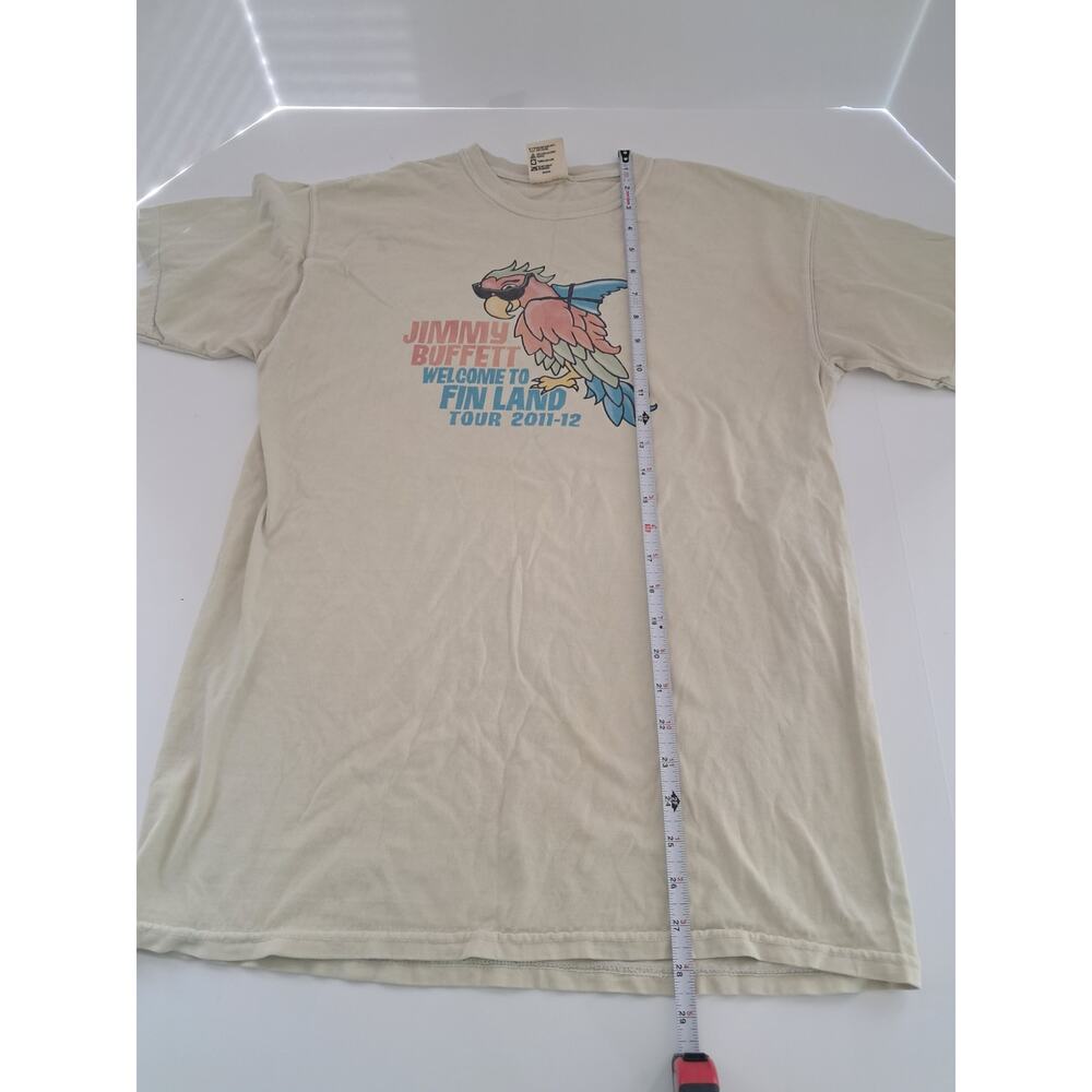 Jimmy Buffett Fin Land Tour Shirt Medium Comfort Colors Parrot Tee - Picture 4 of 6